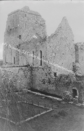 ATHASSEL PRIORY  CENTRAL TOWER & E. BUILT UP FROM S. SIDE OF CLOISTER